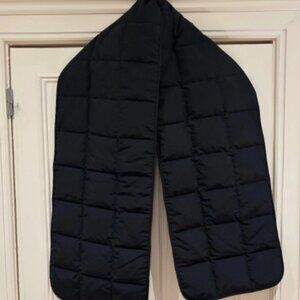 Black Down Quilted Scarf